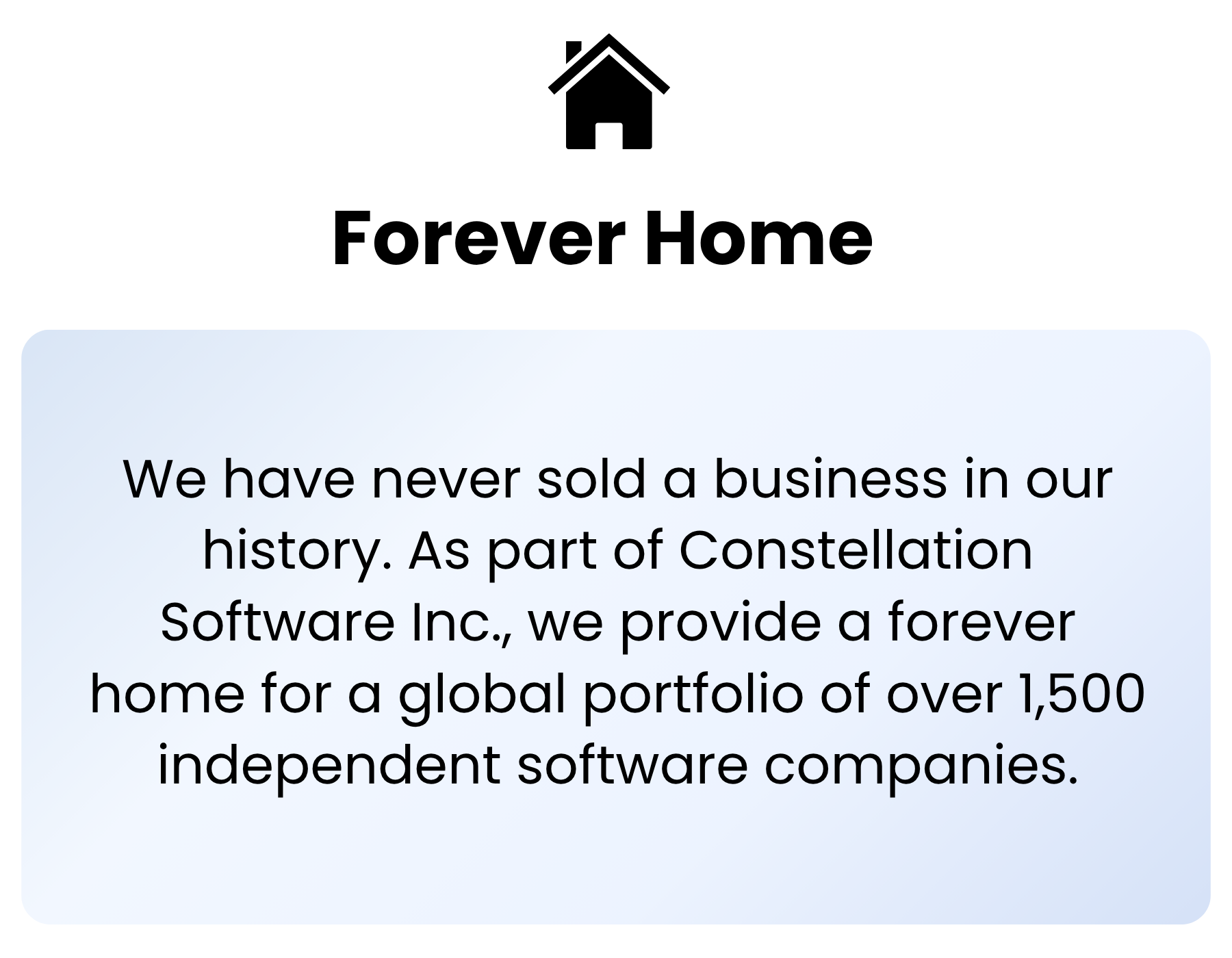 Forever home Forever home