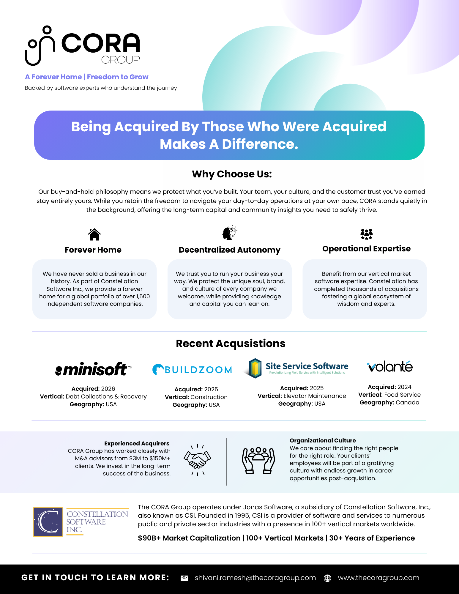 Corporate Development one pager preview